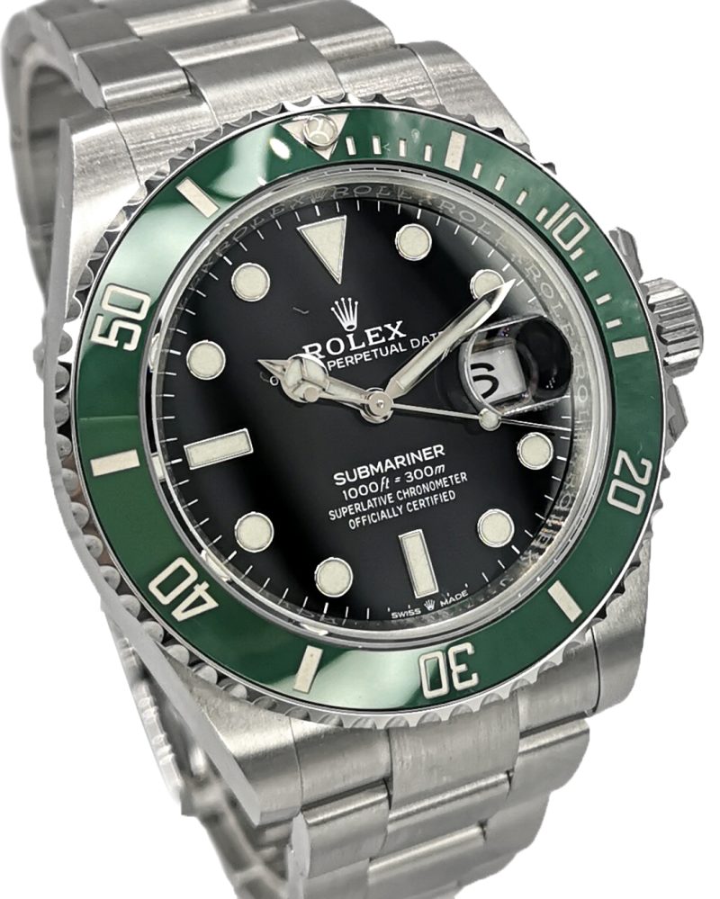 Rolex Submariner Starbucks 41mm SS Green Ceramic Bezel Black Dial Bracelet Auto Men Watch