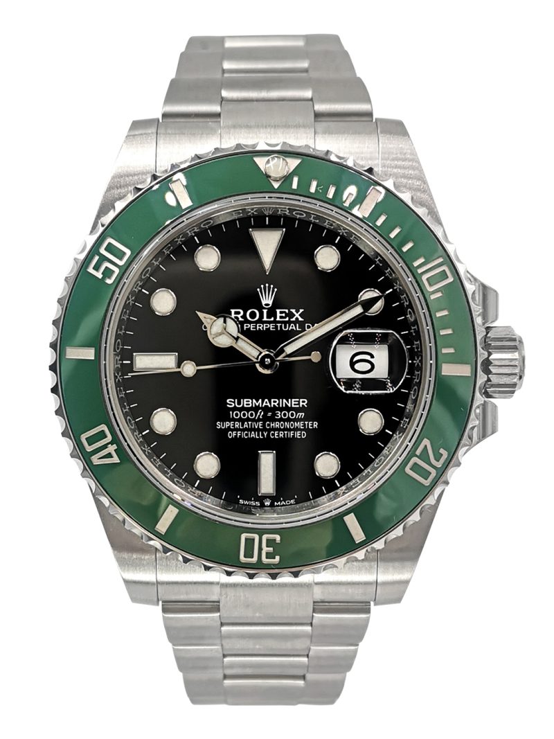 Rolex Submariner Starbucks 41mm SS Green Ceramic Bezel Black Dial Bracelet Auto Men Watch